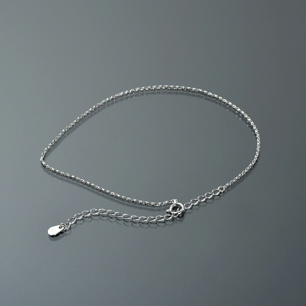 アンクレット チェーン PT850 プラチナ ツイストベネチアンチェーン 幅0.9mm 長さ24cm|鎖 850pt 貴金属 ジュエリー レディース メンズ