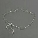 アンクレット チェーン PT850 プラチナ ボールチェーン 幅1.0mm 長さ24cm|鎖 850pt 貴金属 ジュエリー レディース メンズ