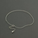 アンクレット チェーン PT850 プラチナ 2面カット喜平チェーン 幅0.8mm 長さ24cm|鎖 850pt 貴金属 ジュエリー レディース メンズ