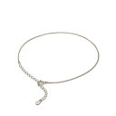 アンクレット チェーン PT850 プラチナ 2面カット喜平チェーン 幅1.0mm 長さ24cm|鎖 850pt 貴金属 ジュエリー レディース メンズ