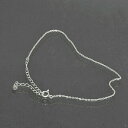 アンクレット チェーン PT850 プラチナ 小豆チェーン 幅1.1mm 長さ24cm|鎖 850pt 貴金属 ジュエリー レディース メンズ