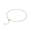 アンクレット チェーン PT850 プラチナ 小豆チェーン 幅1.3mm 長さ24cm|鎖 850pt 貴金属 ジュエリー レディース メンズ