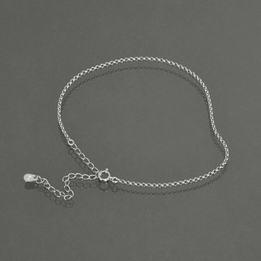 アンクレット チェーン PT850 プラチナ ロールチェーン 幅1.7mm 長さ24cm|鎖 850pt 貴金属 ジュエリー レディース メンズ