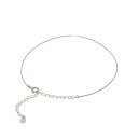 アンクレット チェーン PT850 プラチナ ベネチアンチェーン 幅0.5mm 長さ24cm|鎖 850pt 貴金属 ジュエリー レディース メンズ