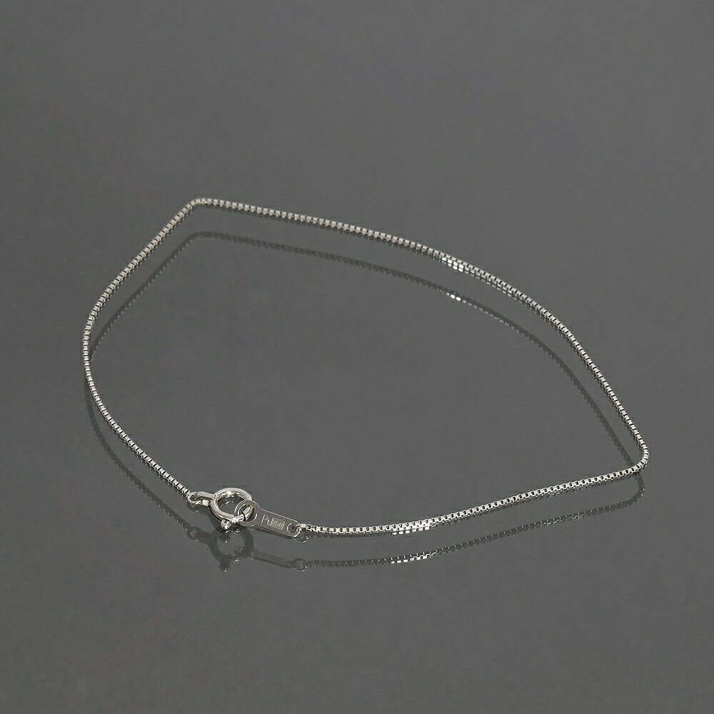 ブレスレット チェーン PT850 プラチナ ベネチアンチェーン 幅0.7mm 長さ19cm|鎖 850pt 貴金属 ジュエリー レディース メンズ