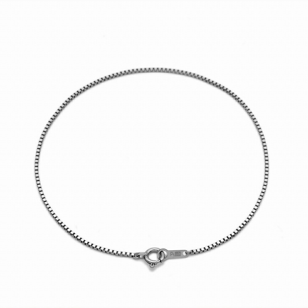 ブレスレット チェーン PT850 プラチナ ベネチアンチェーン 幅1.0mm 長さ19cm|鎖 850pt 貴金属 ジュエリー レディース メンズ