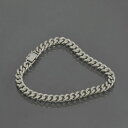 ブレスレット チェーン PT850 プラチナ 2面カット喜平チェーン 幅6.1mm 長さ18cm|鎖 850pt 貴金属 ジュエリー メンズ