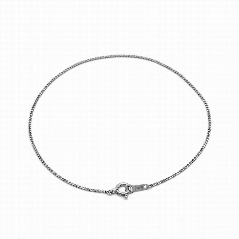 ブレスレット チェーン PT850 プラチナ 2面カット喜平チェーン 幅1.0mm 長さ22cm｜鎖 850pt 貴金属 ジュエリー レディース メンズ