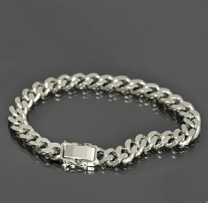 ブレスレット チェーン PT850 プラチナ 2面カット喜平チェーン 幅15.3mm 長さ22cm|鎖 850pt 貴金属 ジュエリー メンズ