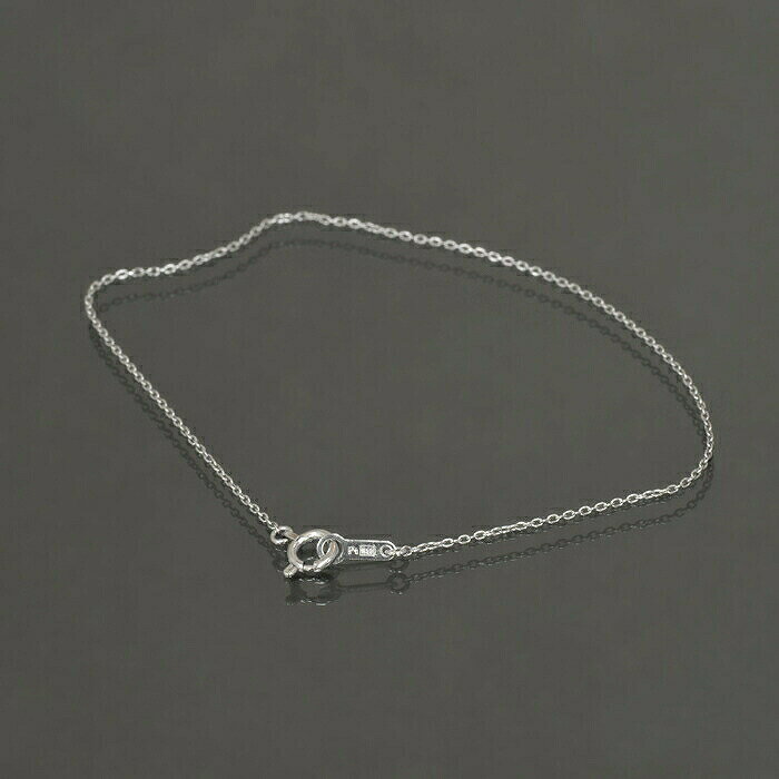 樂天商城 - ブレスレット チェーン PT850 プラチナ 小豆チェーン 幅0.8mm 長さ15cm｜鎖 850pt 貴金属 ジュエリー レディース メンズ