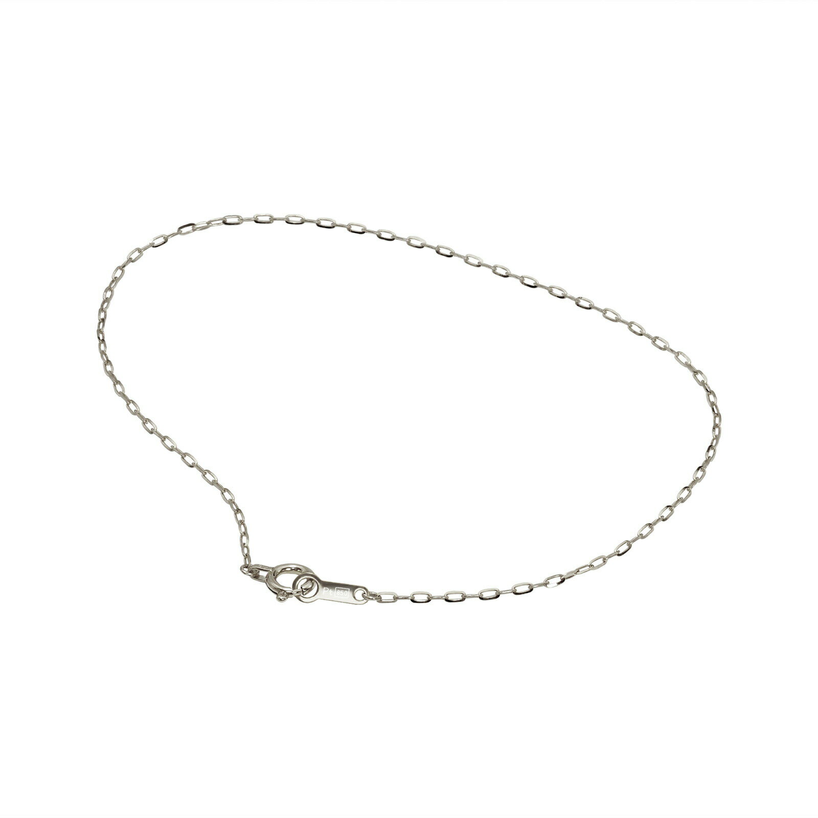 ブレスレット チェーン PT850 プラチナ グリームカット入り4面カット小豆チェーン 幅1.0mm 長さ21cm｜鎖 850pt 貴金属 ジュエリー レディース メンズ(4)