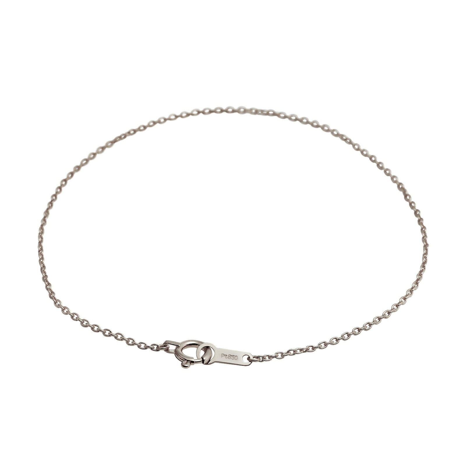 ブレスレット チェーン PT850 プラチナ 小豆チェーン 幅1.1mm 長さ20cm｜鎖 850pt 貴金属 ジュエリー レディース メンズ