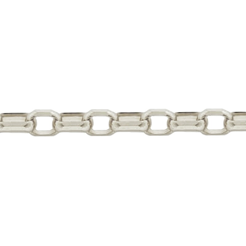 ブレスレット チェーン PT850 プラチナ 8面カットセミロングロールチェーン 幅3.0mm 長さ22cm｜ブレスレットチェーン チェーンブレスレット 鎖 850pt 貴金属 ジュエリー レディース メンズ