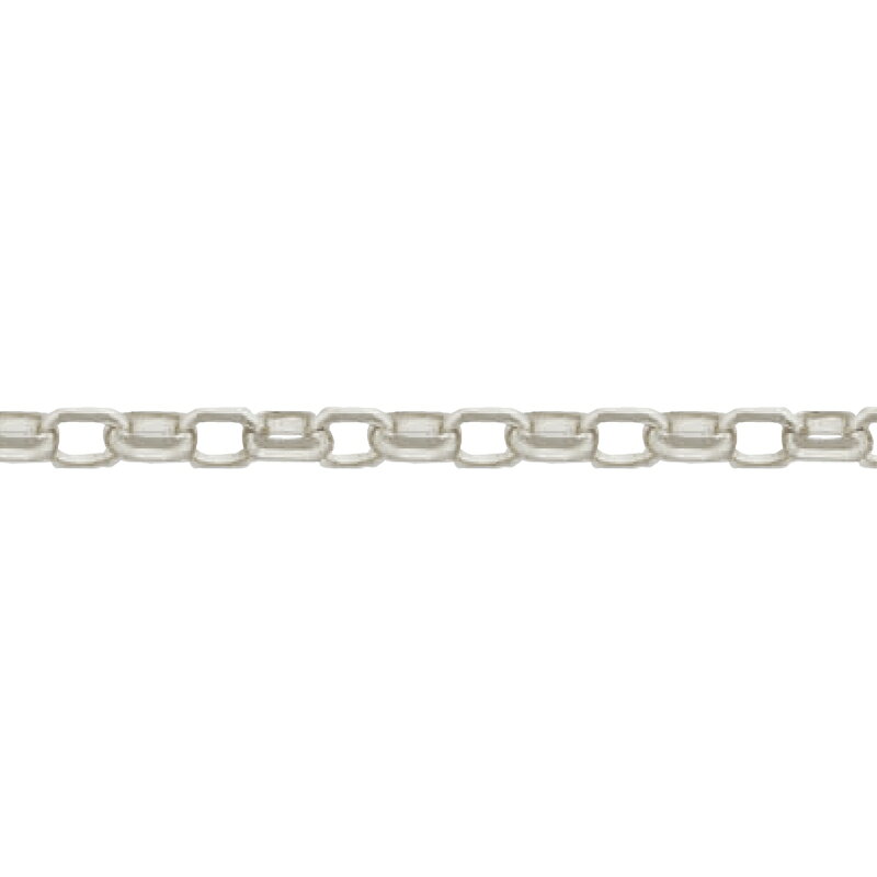 ブレスレット チェーン PT850 プラチナ 8面カットセミロングロールチェーン 幅2.2mm 長さ21cm｜ブレスレットチェーン チェーンブレスレット 鎖 850pt 貴金属 ジュエリー レディース メンズ