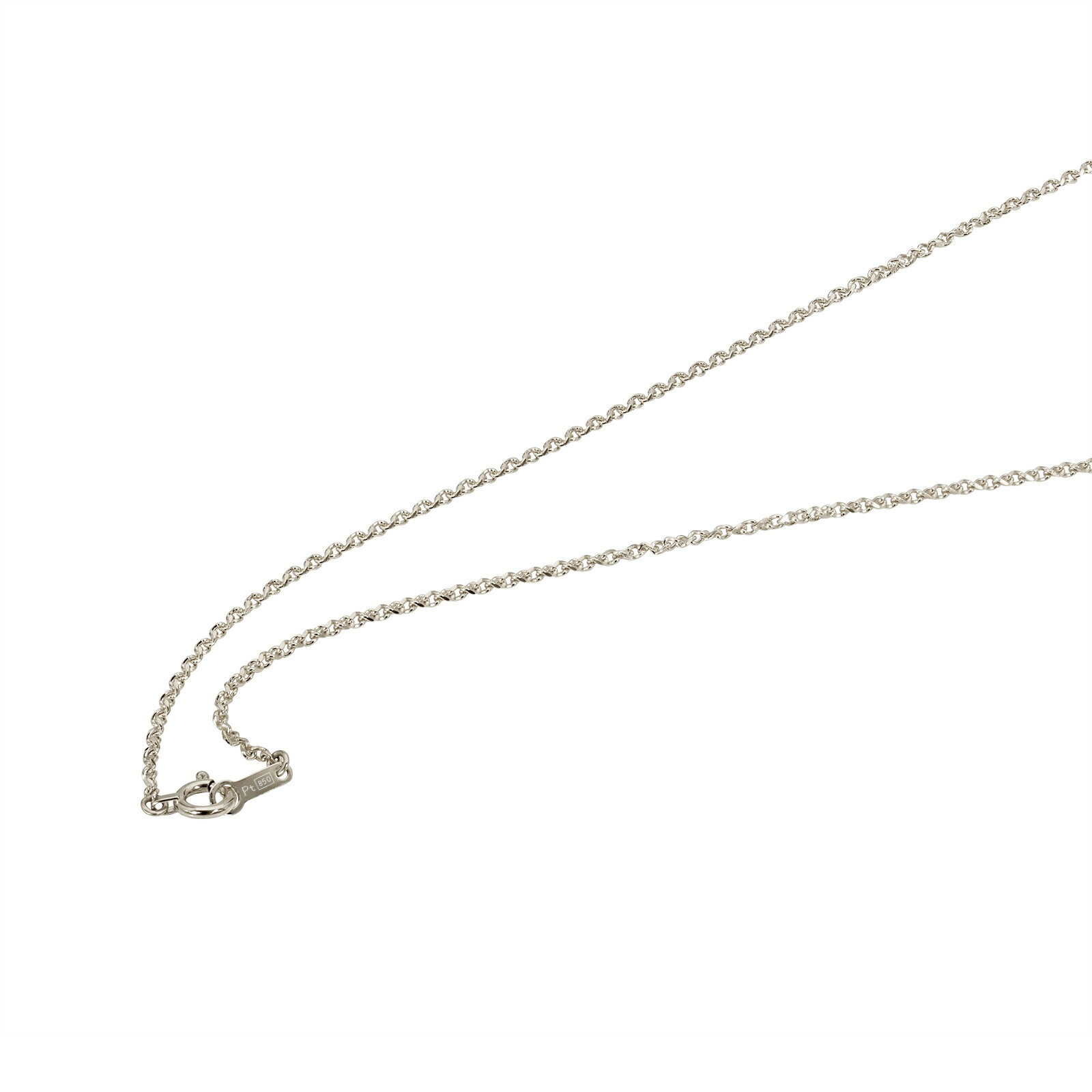 ネックレス チェーン PT850 プラチナ エルアールチェーン 幅1.3mm 長さ80cm|鎖 850pt 貴金属 ジュエリー レディース メンズ