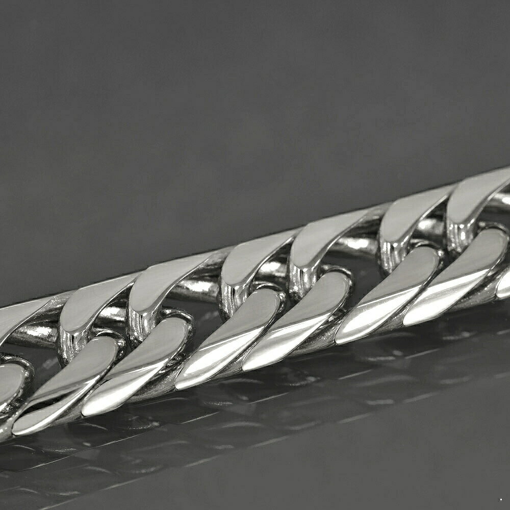 ネックレス チェーン PT850 プラチナ 6面カットダブル喜平チェーン 幅7.9mm 長さ60cm|チェーンのみ だけ 鎖 850pt 貴金属 ジュエリー メ...