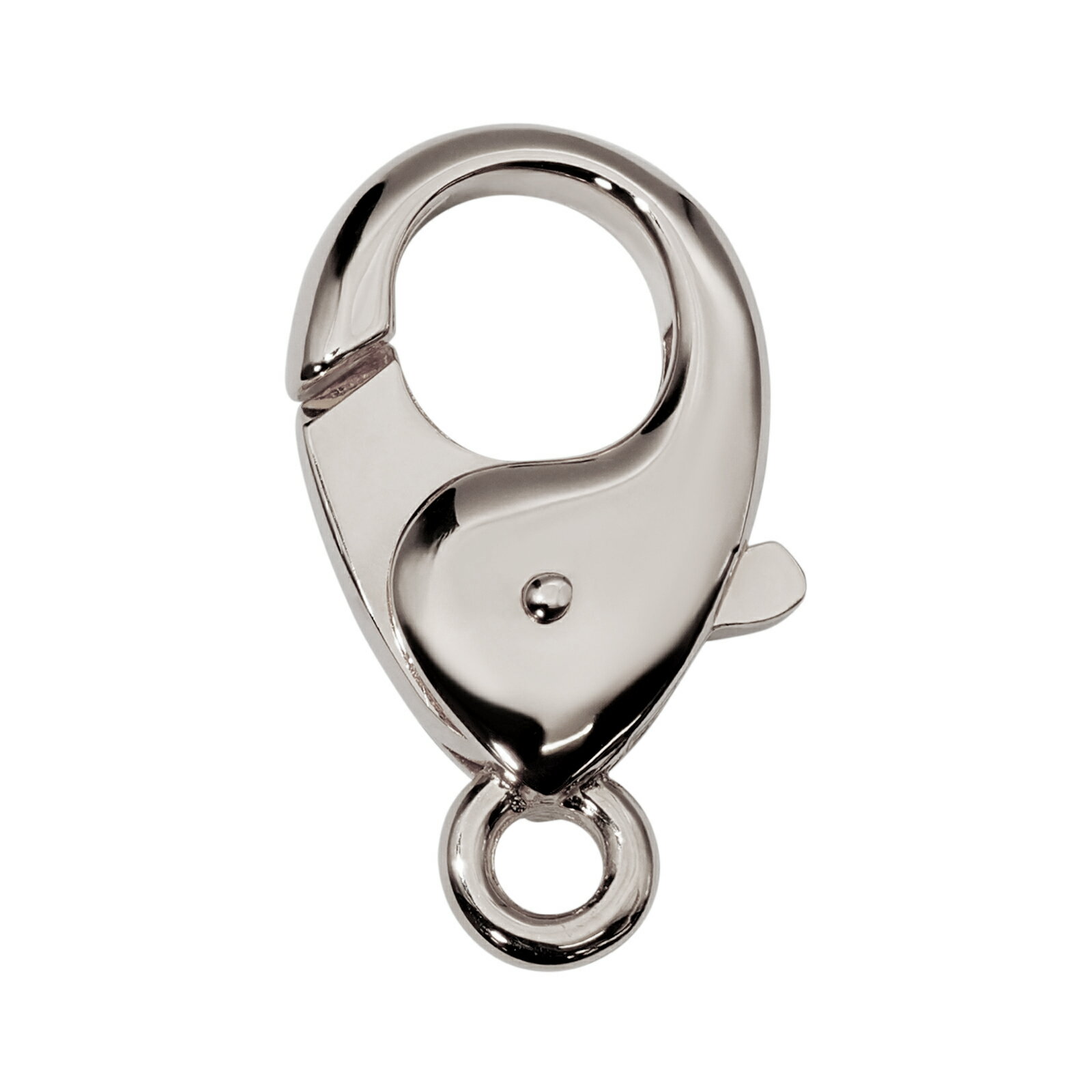 【1個売り】 留め具 PT850 プラチナ フック 縦20.0mm 横11.0mm カニカン カニ環 クラスプ|手芸用品 金具 飾り パーツ 部品 850pt ...