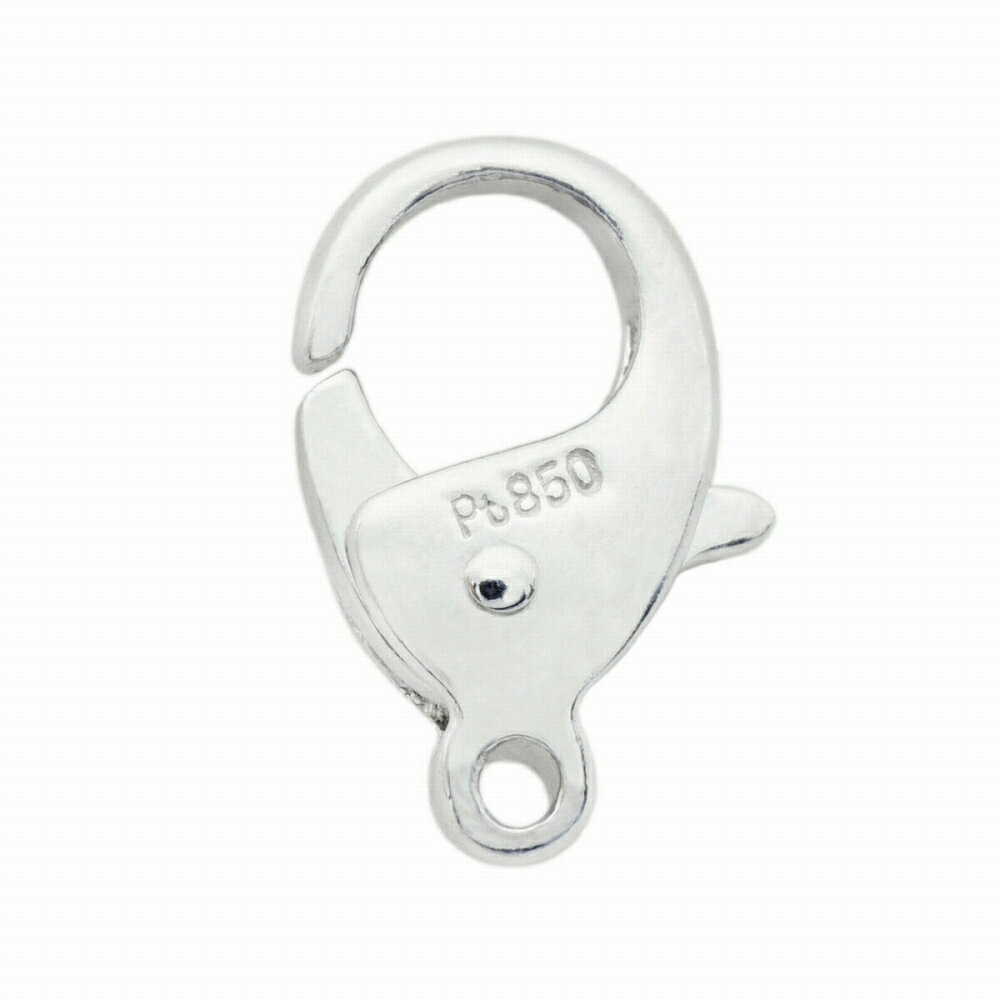 【1個売り】 留め具 PT850 プラチナ フック 縦9.5mm カニカン カニ環 クラスプ|手芸用品 金具 飾り パーツ 部品 850pt 貴金属