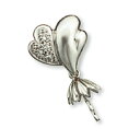 【1個売り】 バチカン付きつきさしパーツ PT900 プラチナ パール用ヒートン 8.0mm玉用 0.04ctのダイヤモンド4個付き ペンダントトップ用 真珠 ...