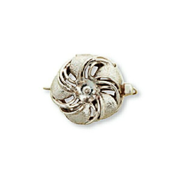 【1個売り】 留め具 PT900 プラチナ パール用差し込み式クラスプ 芯付き セーフティー付き 縦16.0mm 横18.0mm 真珠 ビーズ|手芸用品 金具 ...