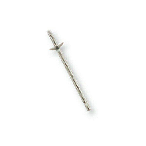 【1個売り】 ピアスパーツ PT900 プラチナ スタッドピアスパーツ ロングタイプ 軸径0.75mm ピアスポスト ピアス軸|手芸用品 金具 飾り パーツ 部品 900pt 貴金属