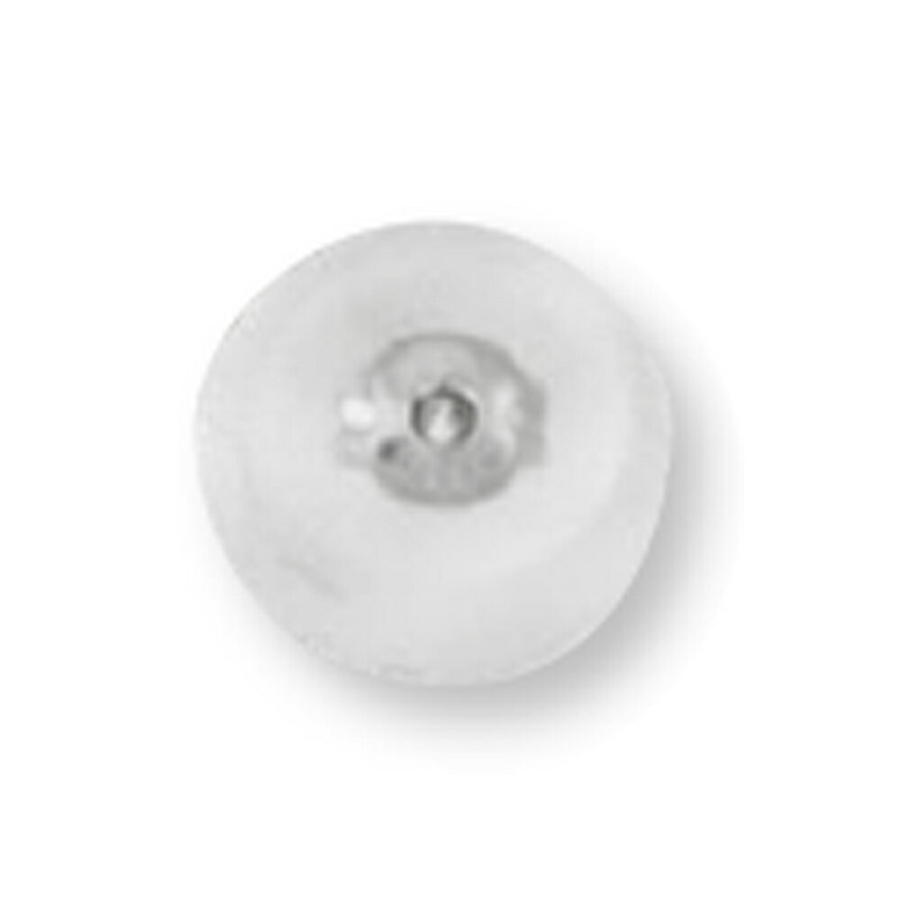 【1個売り】 ピアスキャッチ PT900 プラチナ シリコン付きキャッチ ドーム型 くびれ有り 軸径0.65mm〜0.9mm用 ピアスロック ダブルロック|90...