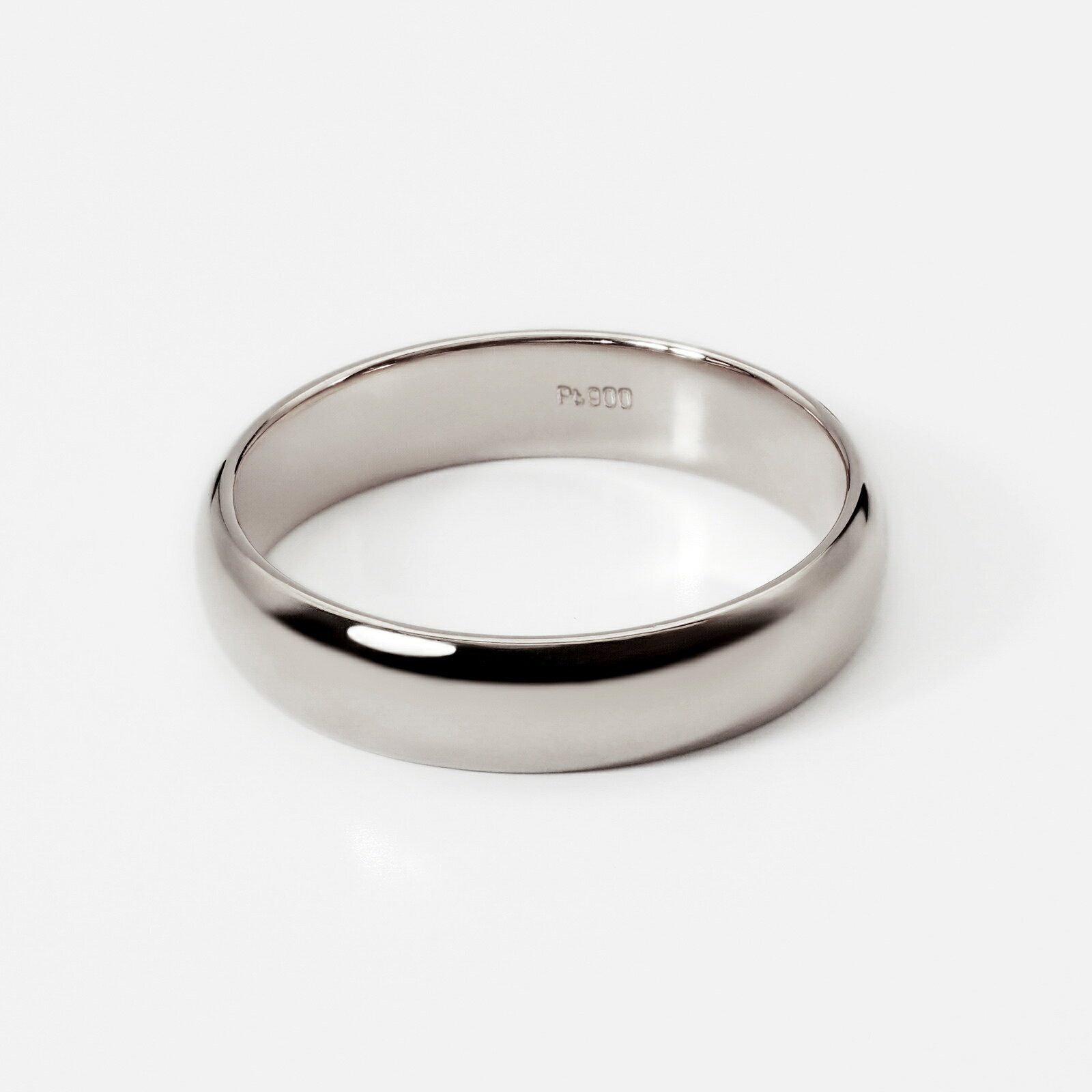 指輪 PT900 プラチナ 甲丸リング 幅5.0mm ピンキーリングもございます 地金リング｜900pt 貴金属 ジュエリー レディース メンズ 3
