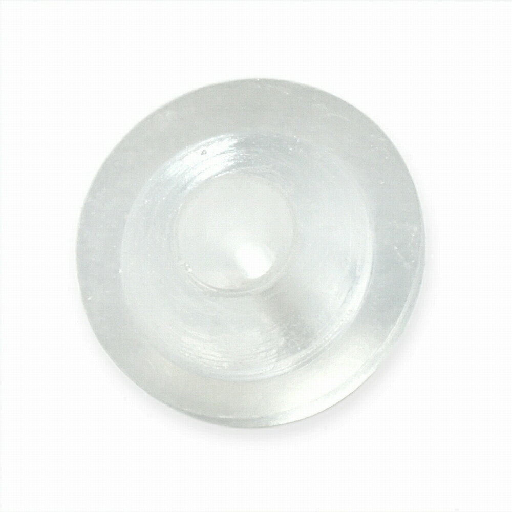 【5個セット】 ピアスキャッチ シリコンゴム 段付き半球型キャッチ 縦5.0mm ピアスロック|シリコン アクセサリー レディース メンズ