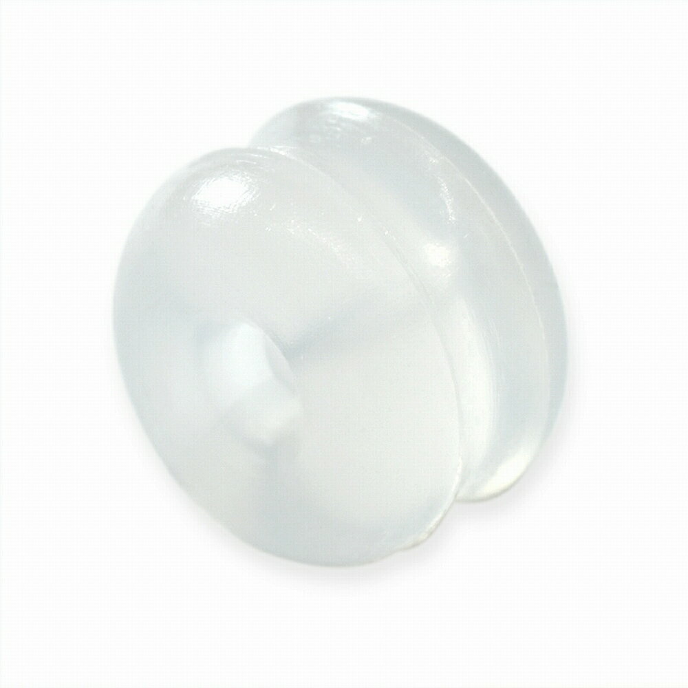 【5個セット】 ピアスキャッチ シリコンゴム くびれ付きキャッチ 縦5.0mm ピアスロック|シリコン アクセサリー レディース メンズ