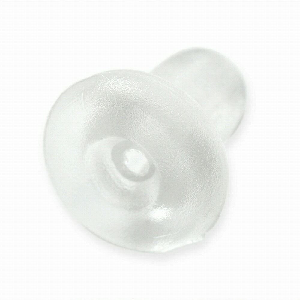 【5個セット】 ピアスキャッチ シリコンゴム 筒型キャッチ 縦4.5mm ピアスロック|シリコン アクセサリー レディース メンズ