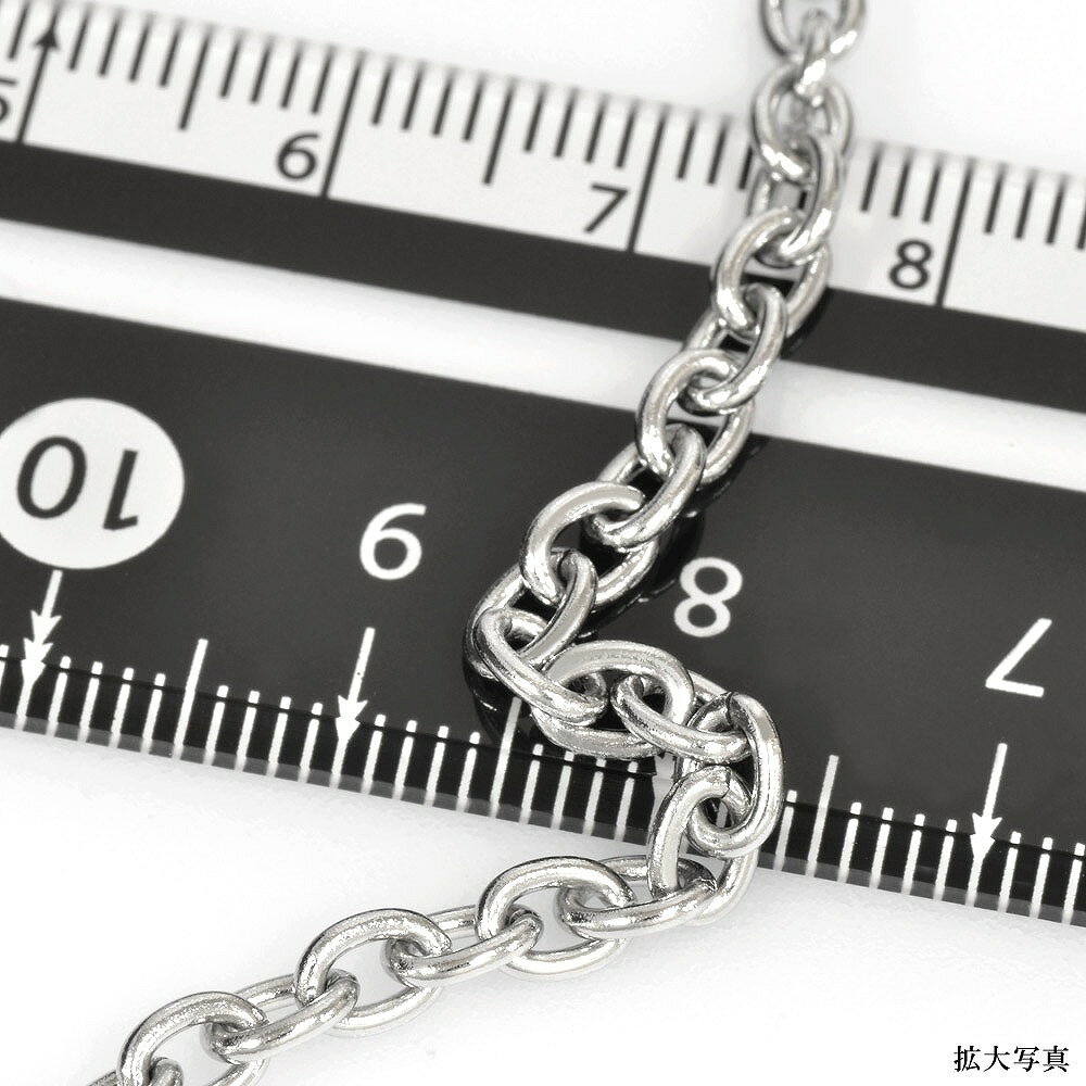 ジュエリー&ネックレス RUBBYのブレスレット チェーン サージカルステンレス 316L 小豆チェーン 幅3.8mm 長さ15cm｜ブレスレットチェーン チェーンブレスレット 鎖 ステンレス アクセサリー レディース メンズ｜アングル2
