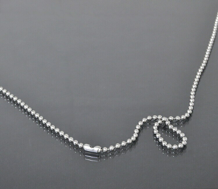 ネックレス チェーン サージカルステンレス 316L ボールチェーン (コネクタ) 幅3.0mm 長さ40cm|チェーンのみ だけ 鎖 ステンレス アクセサリー...