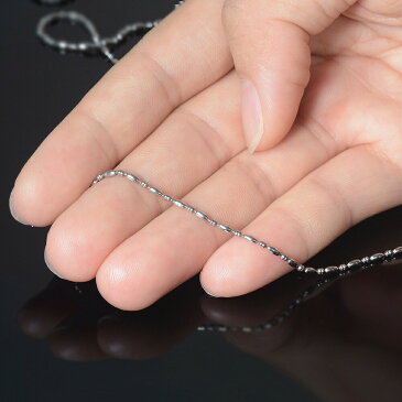 ネックレス チェーン サージカルステンレス 316L そろばんライスチェーン 幅1.5mm 長さ80cm|鎖 ステンレス アクセサリー レディース メンズ