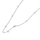 ネックレス チェーン サージカルステンレス 316L ハート×フラット小豆チェーン 幅5.1mm 長さ45cm|鎖 ステンレス アクセサリー レディース
