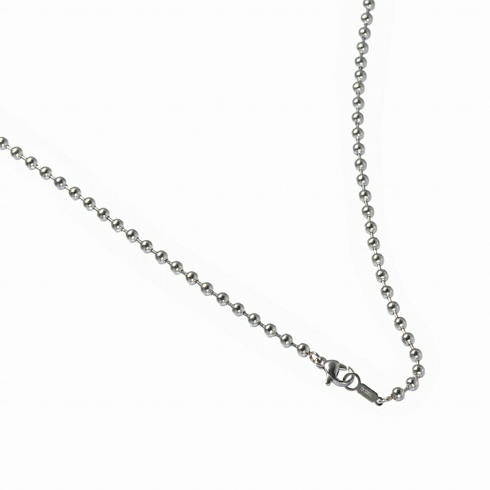 ネックレス チェーン サージカルステンレス 316L ボールチェーン 幅3.0mm 長さ38cm|チェーンのみ だけ 鎖 ステンレス アクセサリー レディース ...