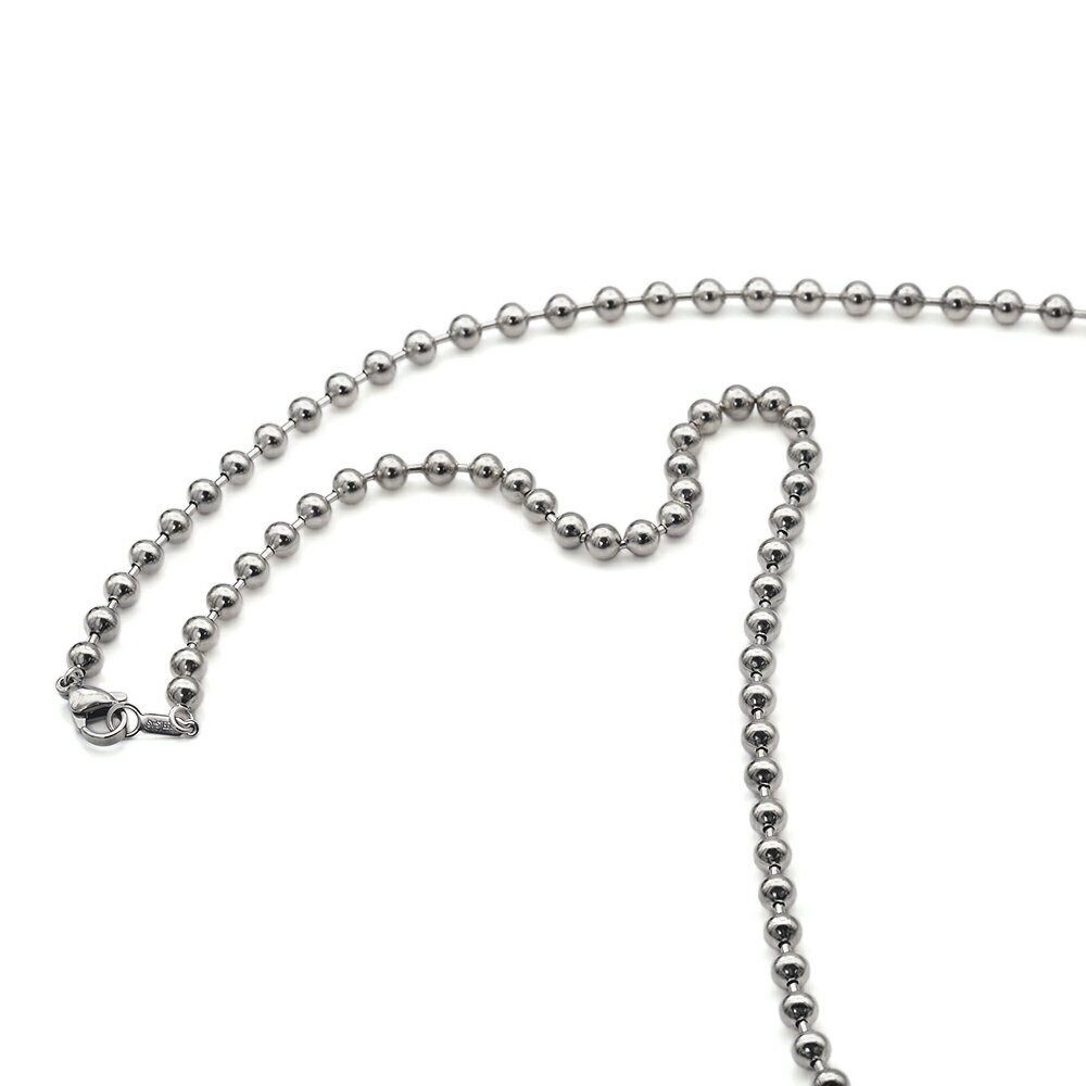 ネックレス チェーン サージカルステンレス 316L ボールチェーン 幅4.5mm 長さ40cm|チェーンのみ だけ 鎖 ステンレス アクセサリー レディース ...