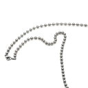 ネックレス チェーン サージカルステンレス 316L ボールチェーン 幅4.5mm 長さ80cm|鎖 ステンレス アクセサリー レディース メンズ
