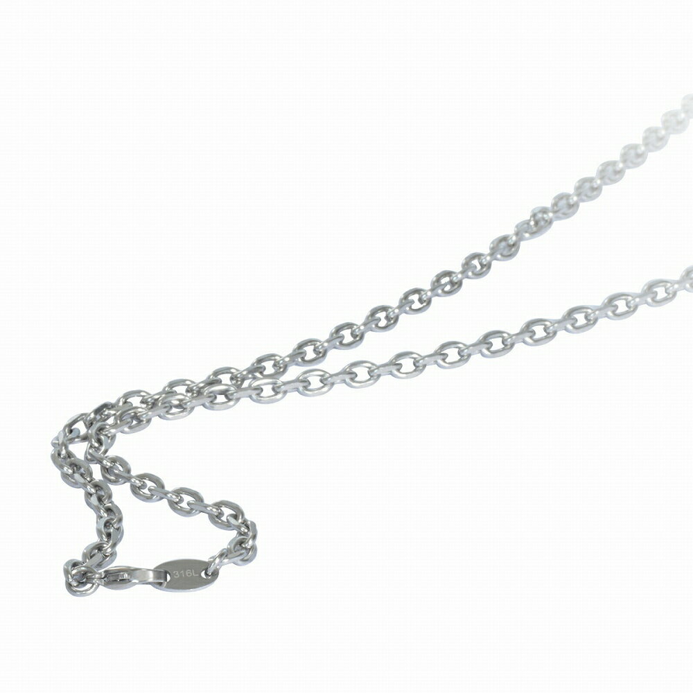 ネックレス チェーン サージカルステンレス 316L 4面カット小豆チェーン 幅3.9mm 長さ38cm|チェーンのみ だけ 鎖 ステンレス アクセサリー レデ...