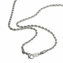 ネックレス チェーン サージカルステンレス 316L フレンチロープチェーン 幅3.0mm 長さ38cm|鎖 ステンレス アクセサリー レディース メンズ
