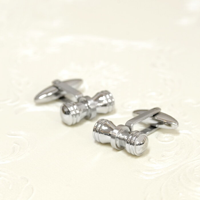 【2個セット】 カフスボタン サージカルステンレス シンプルなカフス|カフリンクス 医療用ステンレス アクセサリー メンズ