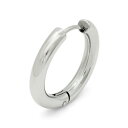 【バラ売り/1個】 ピアス サージカルステンレス シンプルなパイプ型フープピアス 幅3.5mm 直径23.0mm 銀色 シルバー|医療用ステンレス アクセサリー...