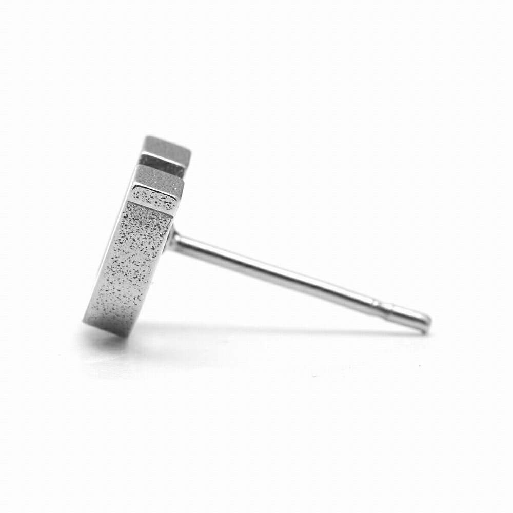 【バラ売り/1個】 ピアス サージカルステンレス U イニシャルのピアス アルファベ...