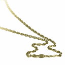 ネックレス チェーン サージカルステンレス 316L 金色 角ルーズロープチェーン 幅4.3mm 長さ55cm|鎖 ステンレス アクセサリー レディース メンズ
