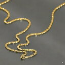 ネックレス チェーン サージカルステンレス 316L 金色 角スクロールチェーン 幅3.2mm 長さ38cm|チェーンのみ だけ 鎖 ステンレス アクセサリー ...