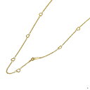 ネックレス チェーン サージカルステンレス 316L 金色 ハート×フラット小豆チェーン 幅5.1mm 長さ38cm|チェーンのみ だけ 鎖 ステンレス アクセ...