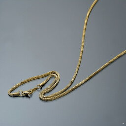 ネックレス チェーン サージカルステンレス 316L 金色 ダブルベネチアンチェーン 幅2.0mm 長さ50cm｜鎖 ステンレス アクセサリー レディース メンズ