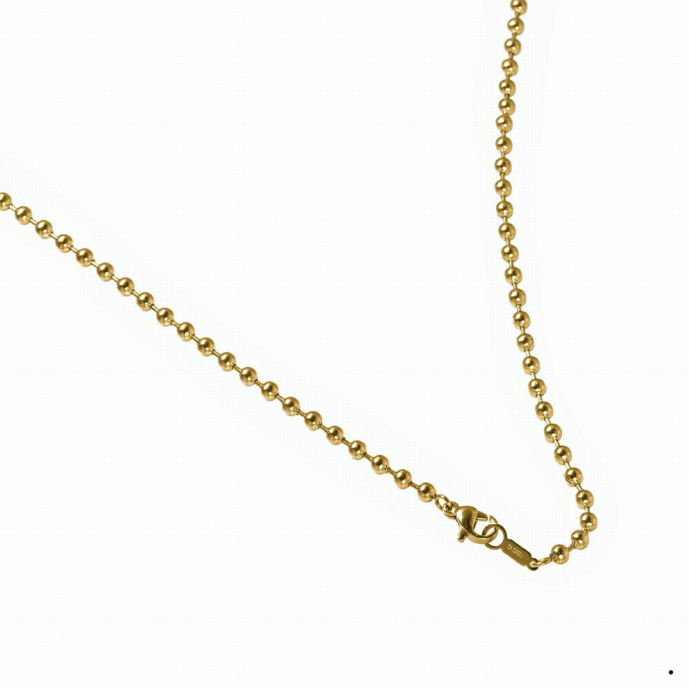 ネックレス チェーン サージカルステンレス 316L 金色 ボールチェーン 幅3.0mm 長さ55cm|チェーンのみ だけ 鎖 ステンレス アクセサリー レディ...