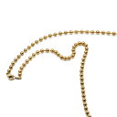 ネックレス チェーン サージカルステンレス 316L 金色 ボールチェーン 幅4.5mm 長さ50cm|鎖 ステンレス アクセサリー レディース メンズ