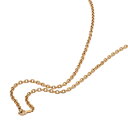 ネックレス チェーン サージカルステンレス 316L 金色 小豆チェーン 幅3.8mm 長さ70cm|鎖 ステンレス アクセサリー レディース メンズ
