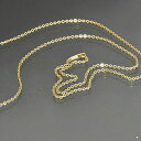 ネックレス チェーン サージカルステンレス 316L 金色 フラット小豆チェーン 幅2.3mm 長さ80cm|鎖 ステンレス アクセサリー レディース メンズ